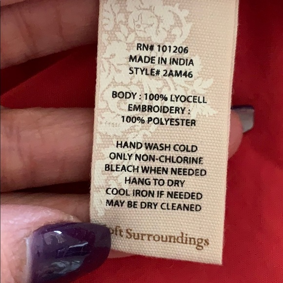 Soft Surroundings Embroidered Tunic - Picture 6 of 6